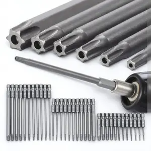 Magnetic Screwdriver Bit Set, 50/75/100mm Anti-slip Screwdriver Bit Set, Multifunctional Screwdriver Head Extension Rod, Professional Power Tool Accessories, Screwdriver Bits Set