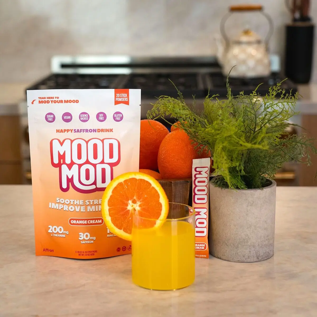 Mood Mod HappyDaily Saffron Drink Powder Mood Mod HappyDaily Saffron Drink Powder