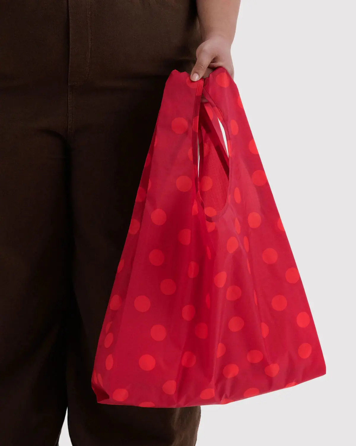 BAGGU- Standard Reusable Shopping Bag Red Polka Dot
