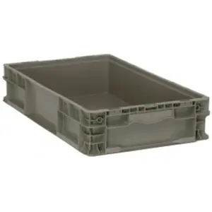 Quantum Storage  Gray Straight Wall Storage & Shipping Containers - 24 x 15 x 5 in.