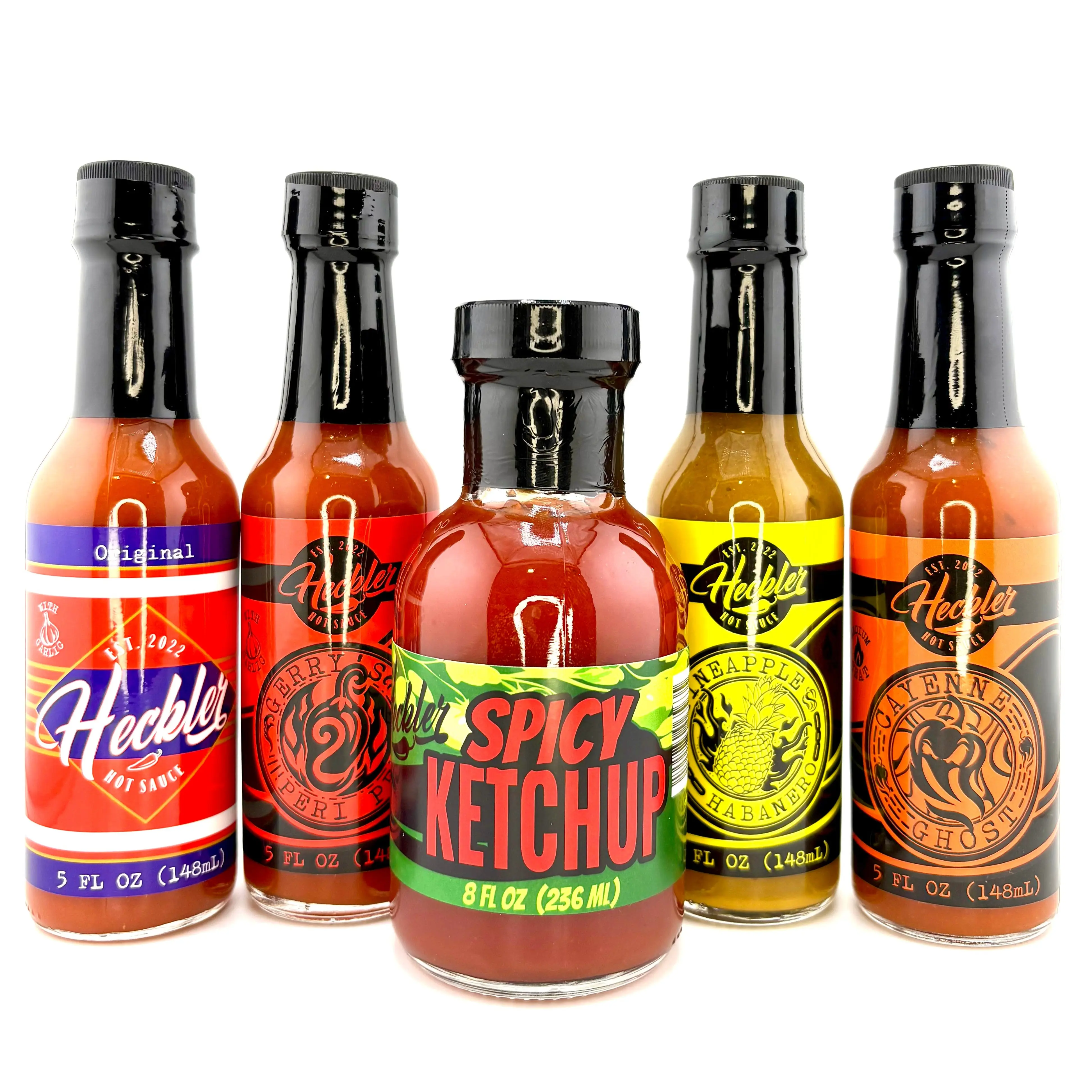 Hot Sauce & Spicy Ketchup Bundle - Authentic Flavorful Condiments for Versatile Cooking and Flavoring