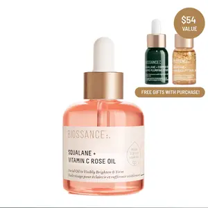 Biossance Squalane + Vitamin C Rose Oil