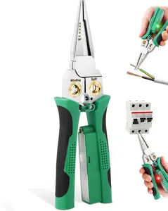 8 in 1 Wire Stripper with Voltage Tester, Electrical Wire Stripping & Crimping Tool – Multifunctional Pliers for Cutting, Splitting & Stripping Cables, Professional Electrician & DIY Equipment