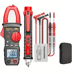 Multifunctional Digital Clamp Meter for Ac Dc Current Voltage Measurement, Professional Temperature Capacitance Resistance Tester, Car Circuit Tester