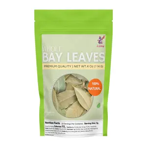 El Alebrije Whole Dried Bay Leaves 4 Oz (114 g) - Hoja de Laurel Entera Seca - Premium Quality Whole Bay Leaves, Freshly Packed - Ideal for Cooking & Infusions