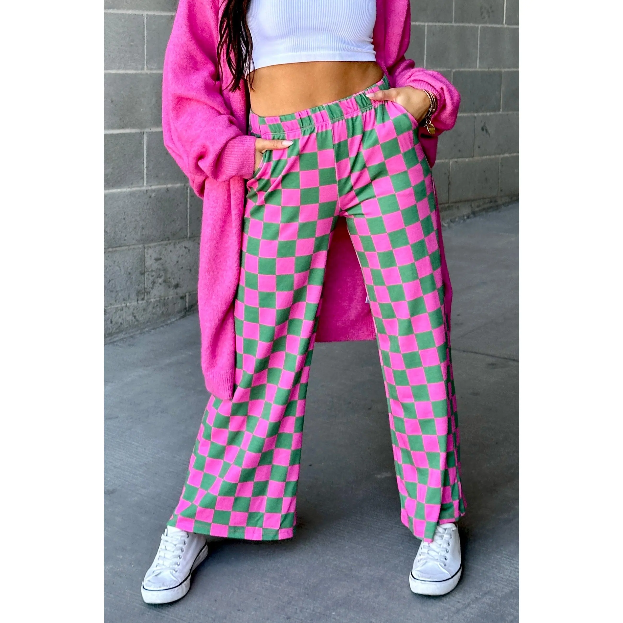 Checkmate Pants - Watermelon