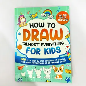 300 fun facts + 300 step-by-step drawings 🎨 The only book your kid needs to learn how to draw (almost) everything! Preschool Learning Book