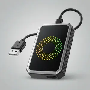 3 in 1 Magic Video Box, Wireless Adapter Dongle with USB Drive & HDMI Output for Carplay Dongle Connectivity, Car Electronics for OEM Wired Apple Car Play & Android Auto Cars