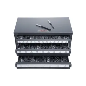 【Summervibes】VEVOR Drill Bit Dispenser Cabinet, Three-Drawer Drill Bit Organizer Cabinet for 1/16" to 1/2", Steel Drill Dispenser Organizer Cabinet with Labels, Stackable Drill Dispenser for Drill Bit Storage