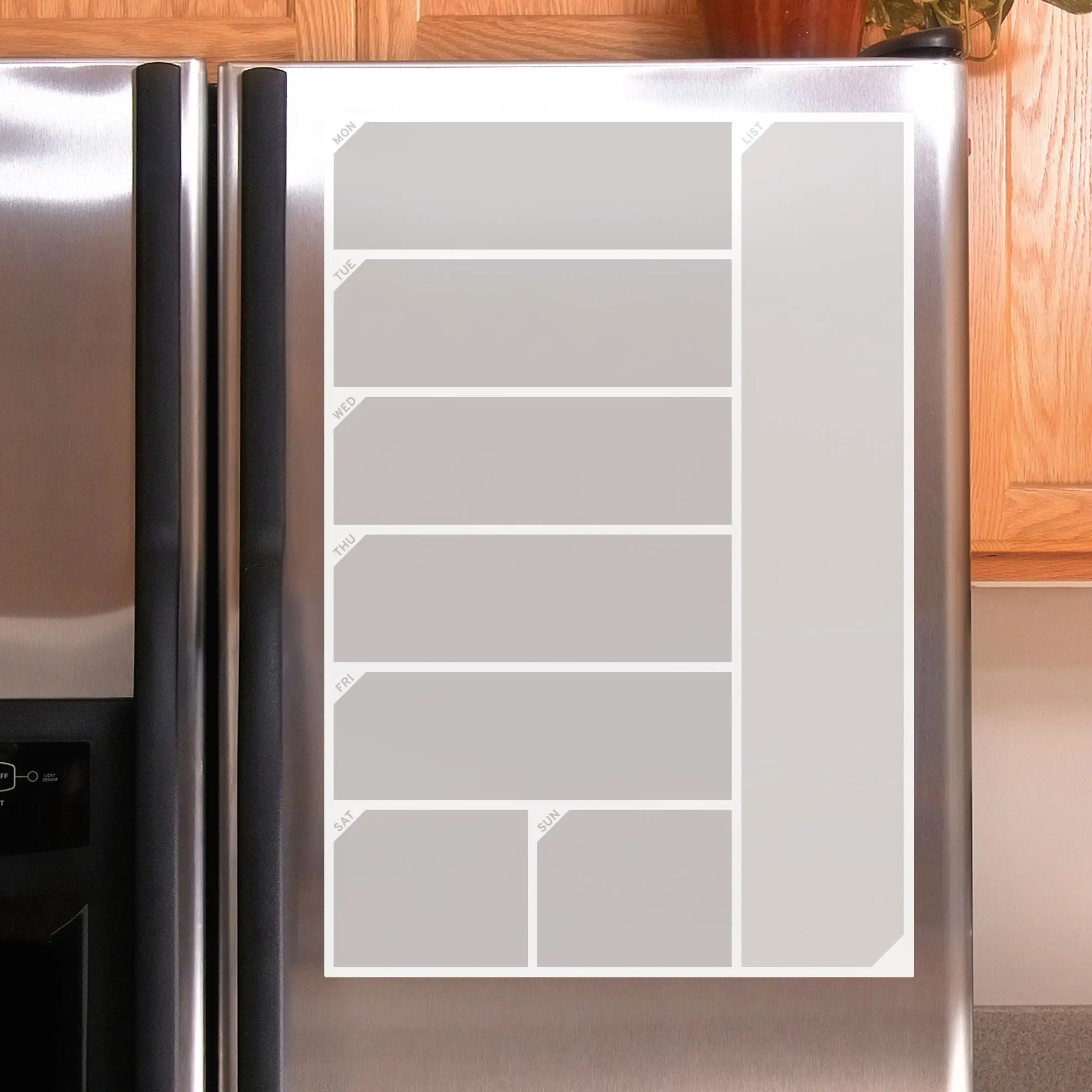 Reusable Removable Dry Erase Vinyl Decorative Grocery List Decal - Peel-and-Stick, Laminate Finish, Renter-Friendly Kitchen Accent Wall Sticker, Sticks to Most Smooth Surfaces for Home Cooks (Indoor Use Only)