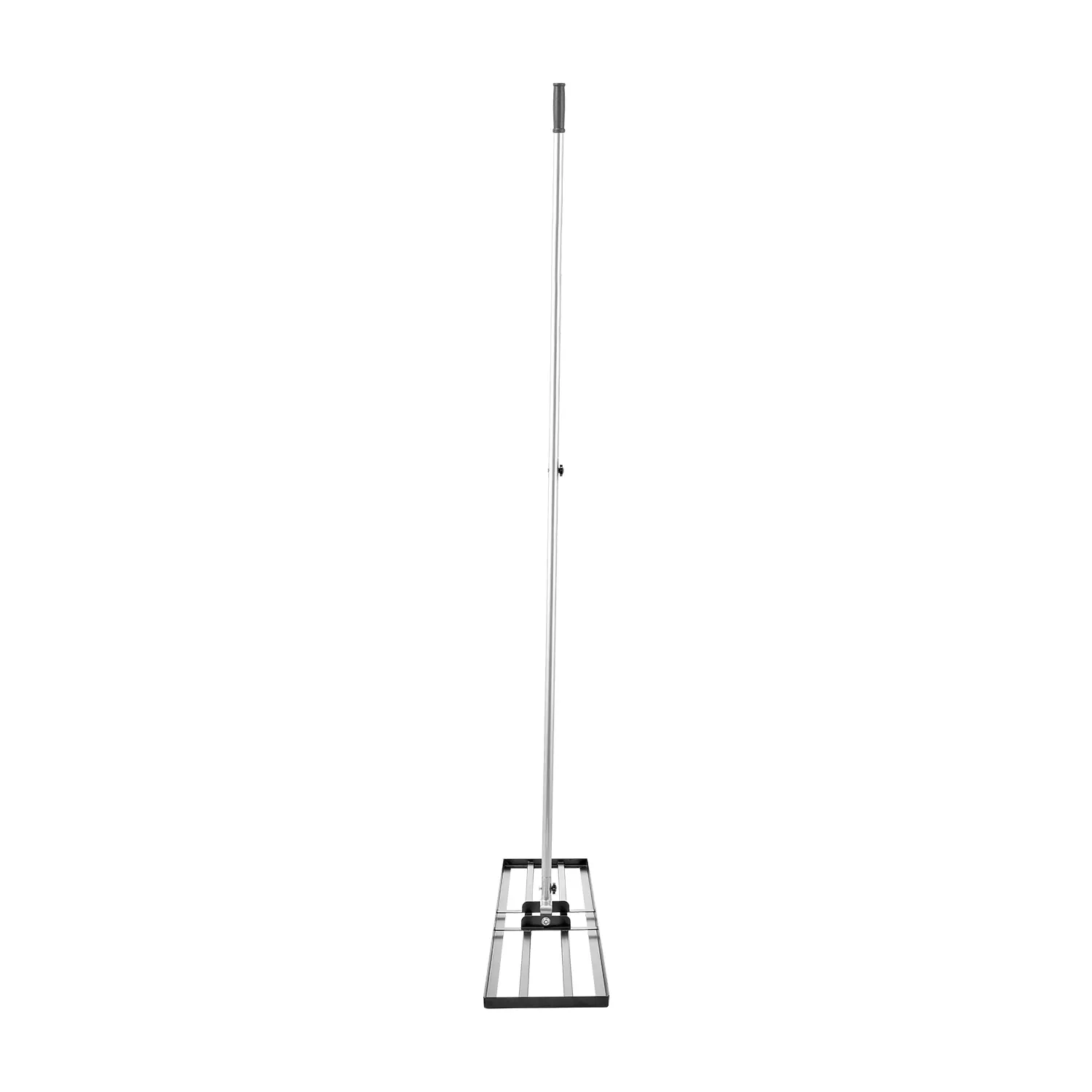 VEVOR Soil Leveling Rake, Rust-Resistant Carbon Steel Soil Leveler with 83.9 in Handle, 48x10 in Ground Plate, 2-Height Adjustable Height Tool, 11.9 lbs Rubber-Enhanced Rake with Wrench & Gloves for Yard, Golf Court