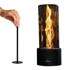 Portable Stainless Steel Tabletop Fireplace, 1 Count Smokeless Indoor & Outdoor Fireplace, Suitable for Roasting Marshmallows Cookies