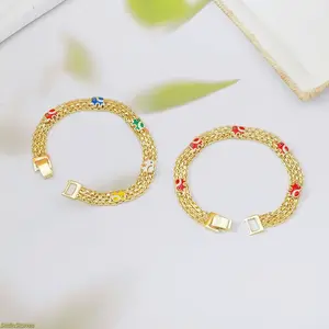 2026 hot-selling light luxury bohemian style color auspicious baby elephant niche high-end sense personality versatile fashion bracelet