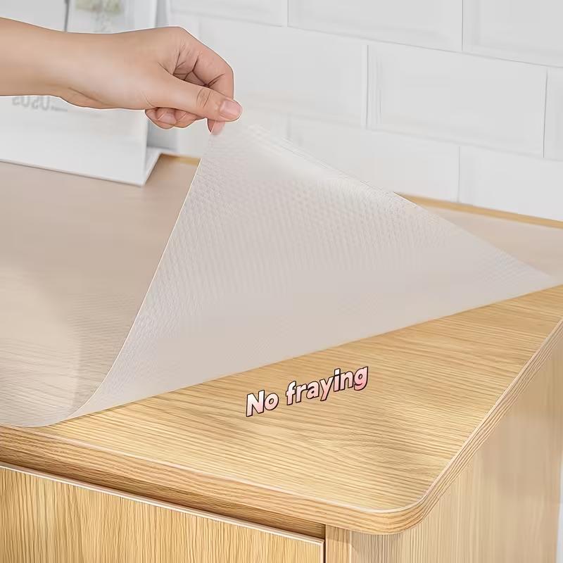 1 roll of white washable, oil-resistant, non-slip drawer liner, suitable for cabinets, drawers, and shoe cabinets