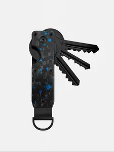 Fashionable Metal Key Organizer, Compact Keychain Holder for 2-6 Keys, Stylish Key Case with Secure Grip, Ideal for Daily Use & Outdoor Adventures
