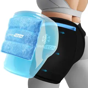 ComfiTECH Dual-Gel XL Hip Ice Pack Wrap with Extended 30-Minute Cooling, Detachable Reusable Cold Pack & Flexible Gel Ice Wrap for Hip Replacement Recovery, Sciatic Nerve, Hip Flexor Discomfort