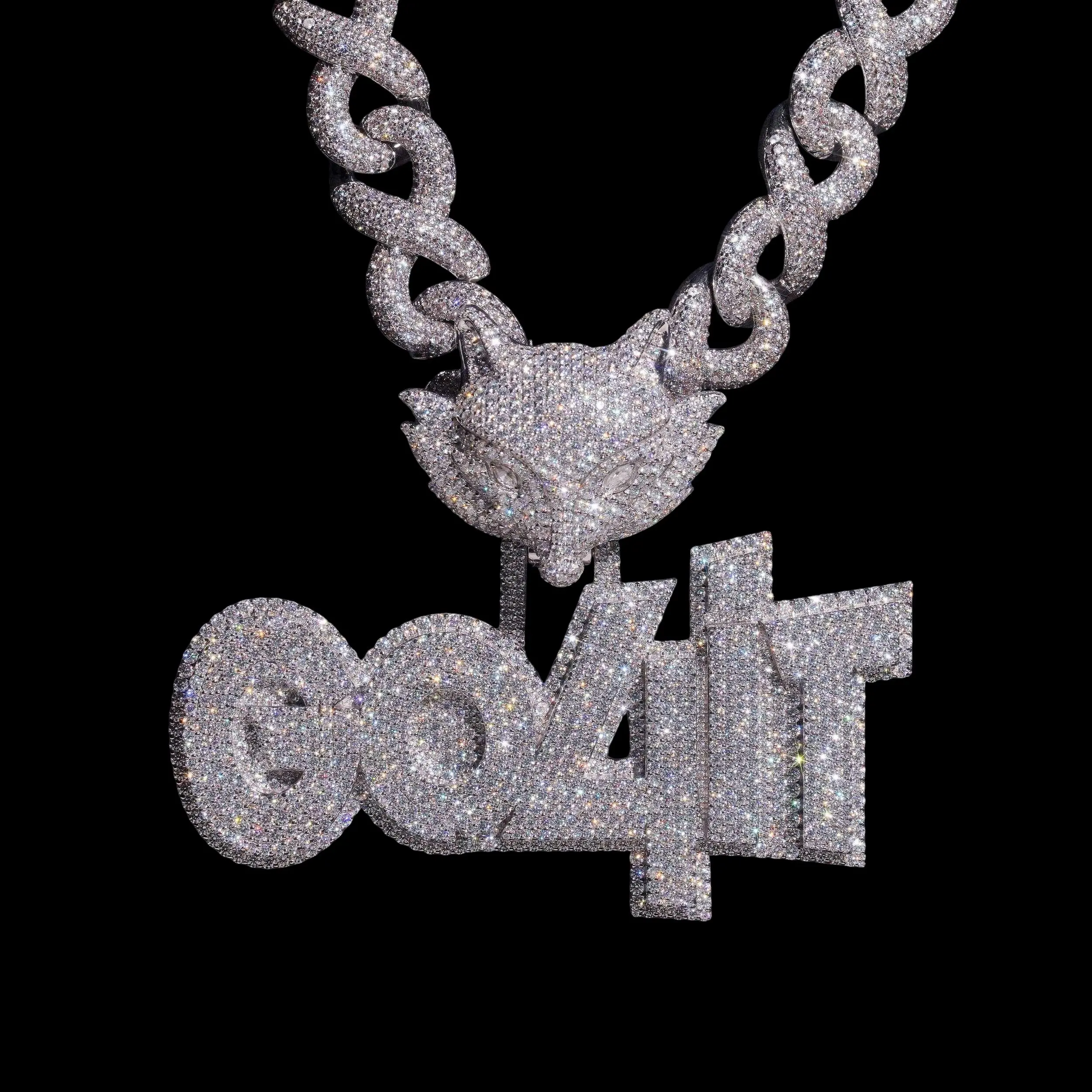 3.5 Inch Custom Pendant Lab Diamond – 14k Gold