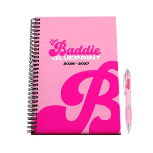 The Baddie Blueprint 2026 Planner by Natalie Nunn Hardcover Journal Doodle Typography Calendar