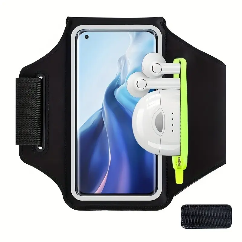 Outdoor Arm Bag,Sports phone armband, Active Training, touchscreen-compatible arm pouch, unisex fitness running armband, cycling arm pouch, running phone pouch, suitable for phones up to 6.8 inches, Jogging Equipment