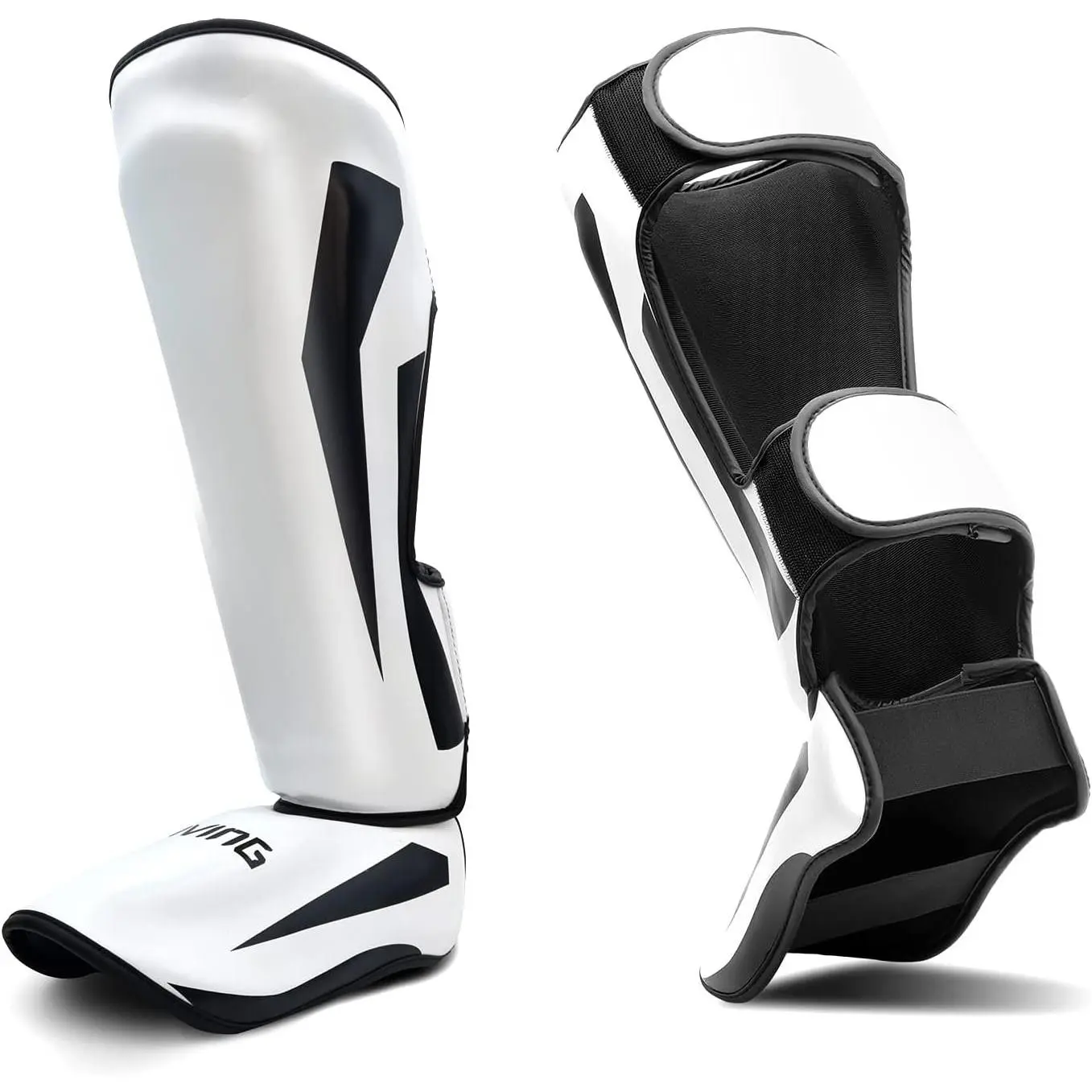 MMA Martial Arts Shin Guards - Padded, Adjustable Muay Thai  Guards with Instep Protection for Kickboxing/MMA  and Sparring - Durable, Professional MMA Equipment
