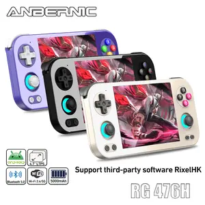 ANBERNIC RG 476H Retro Handheld Game Console RG476H Android 13 Battery 5000mAh Large-angle 3D Hall joystick Unisoc T820 4.7 Inch LTPS Touch Screen 1080 DP Output Streaming Gift