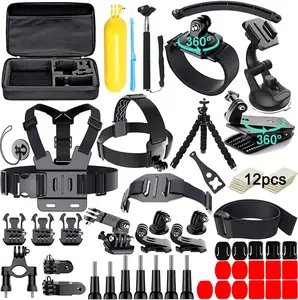 61 in 1 Action Camera Accessories Kit for GoPro Hero, Gopro Max, GoPro Fusion, Xiaomi, Insta360