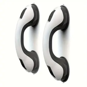 Shower Handle Bar, 2 Counts Strong Suction Cup Shower Grab Bar, Safety Grab Bar for Shower Chair and Bench for Elderly