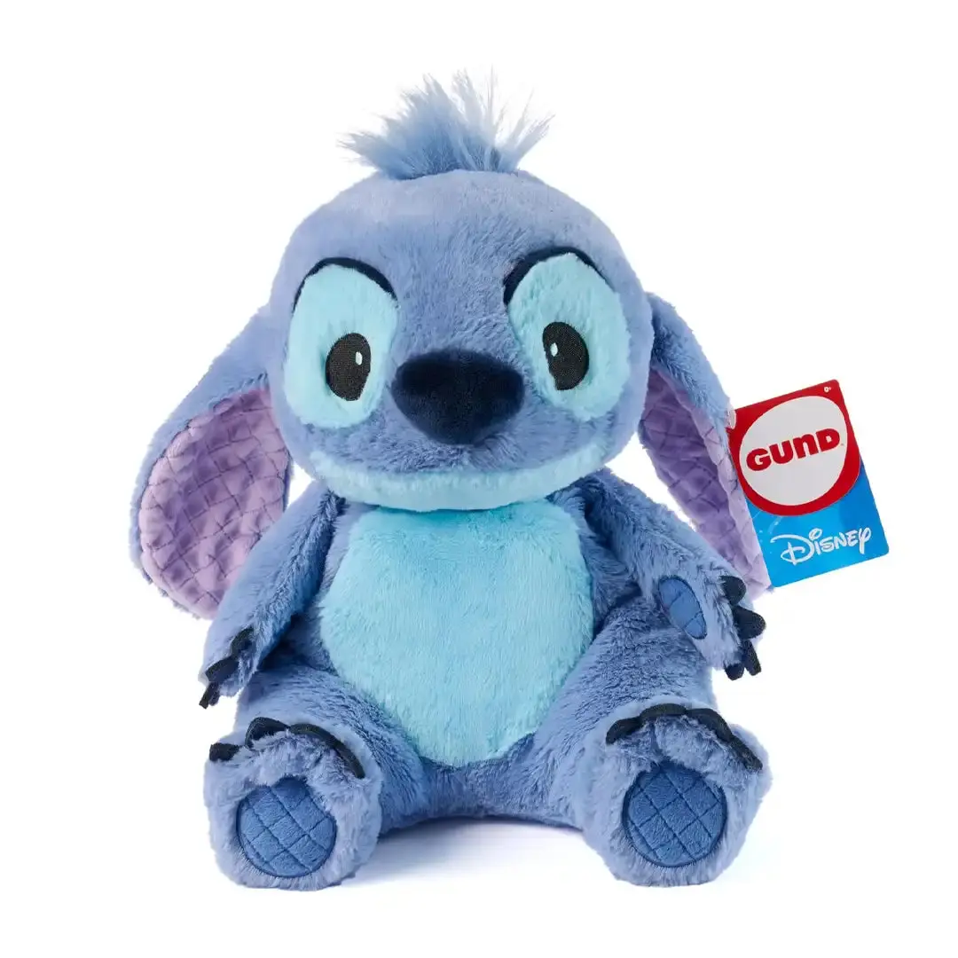 GUND Disney Official Stitch Plush Toy, 12.5 Inches/12.5" Tall, Oh So Snuggly, Embroidered Facial Details, Floppy Body, Machine Washable, Embroidered Stitching, Long Floppy Ears