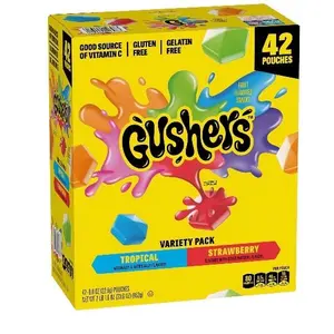 Gushers Strawberry & Tropical Variety Pack Snacks, 0.8 oz., 42 pk.