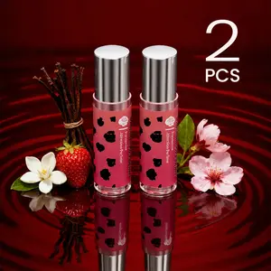 2PCS Pheromones Perfumes for Women, Long Lasting Mini Perfume, Sensual Grown-Up Floral and Fruity Fragrance, Travel Size, Rollerball with Sweet, Jasmine, Feminine Scent 0.34 oz (10 mL)