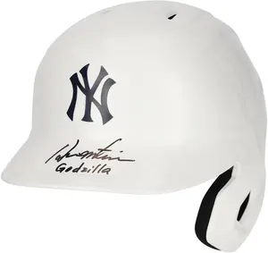 Hideki Matsui New York Yankees Autographed Alternate Chrome Rawlings Mach Pro Replica Batting Helmet with "Godzilla" Inscription - Fanatics Exclusive - Fanatics Authentic Certified