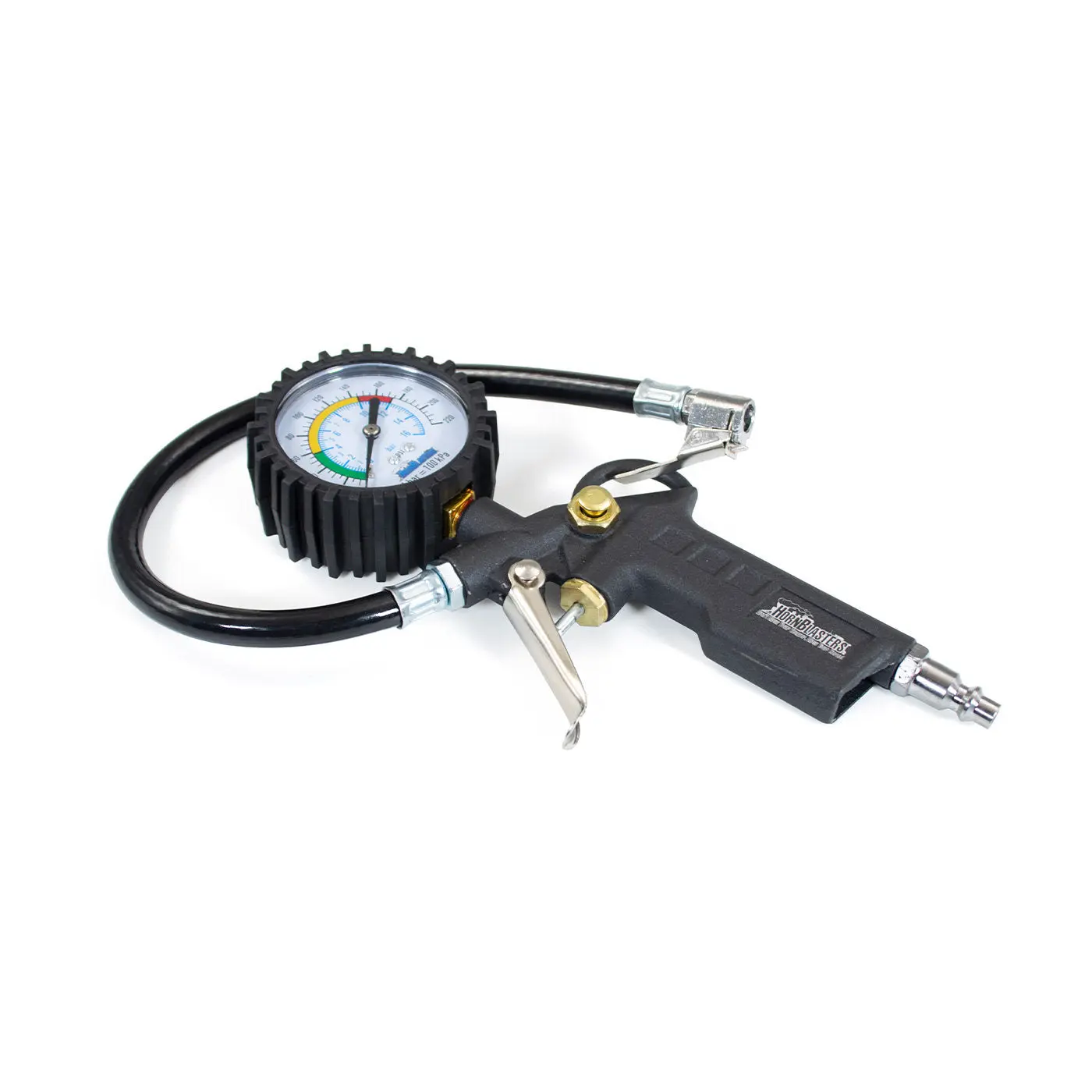 HornBlasters Tire Inflation Gun with 220 PSI Gauge for Precise Pressure Readings & Seamless Operation, Tire Inflation Tool, Portable Tyre Pressure Gauges