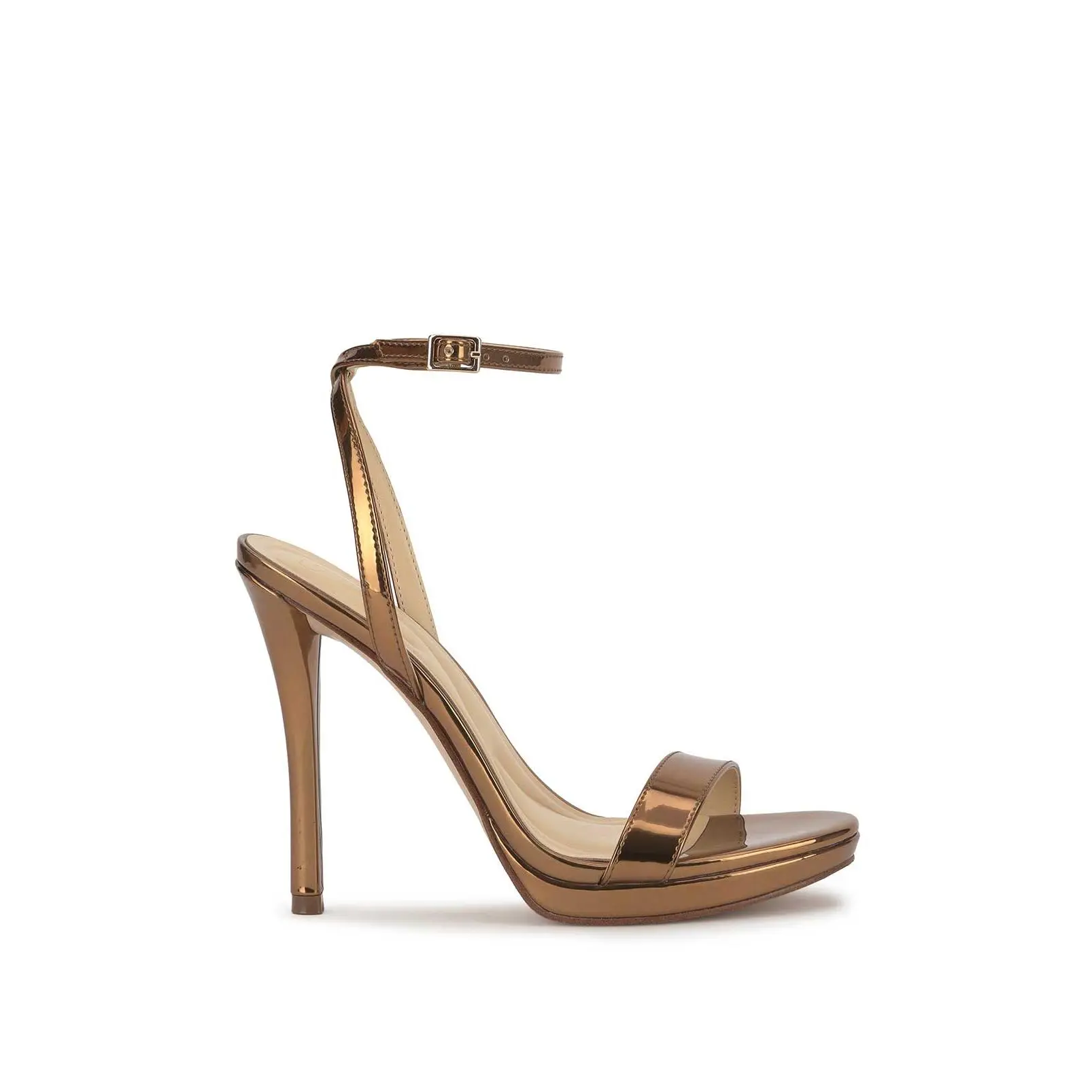 Divra High Heel Sandal in Bronze