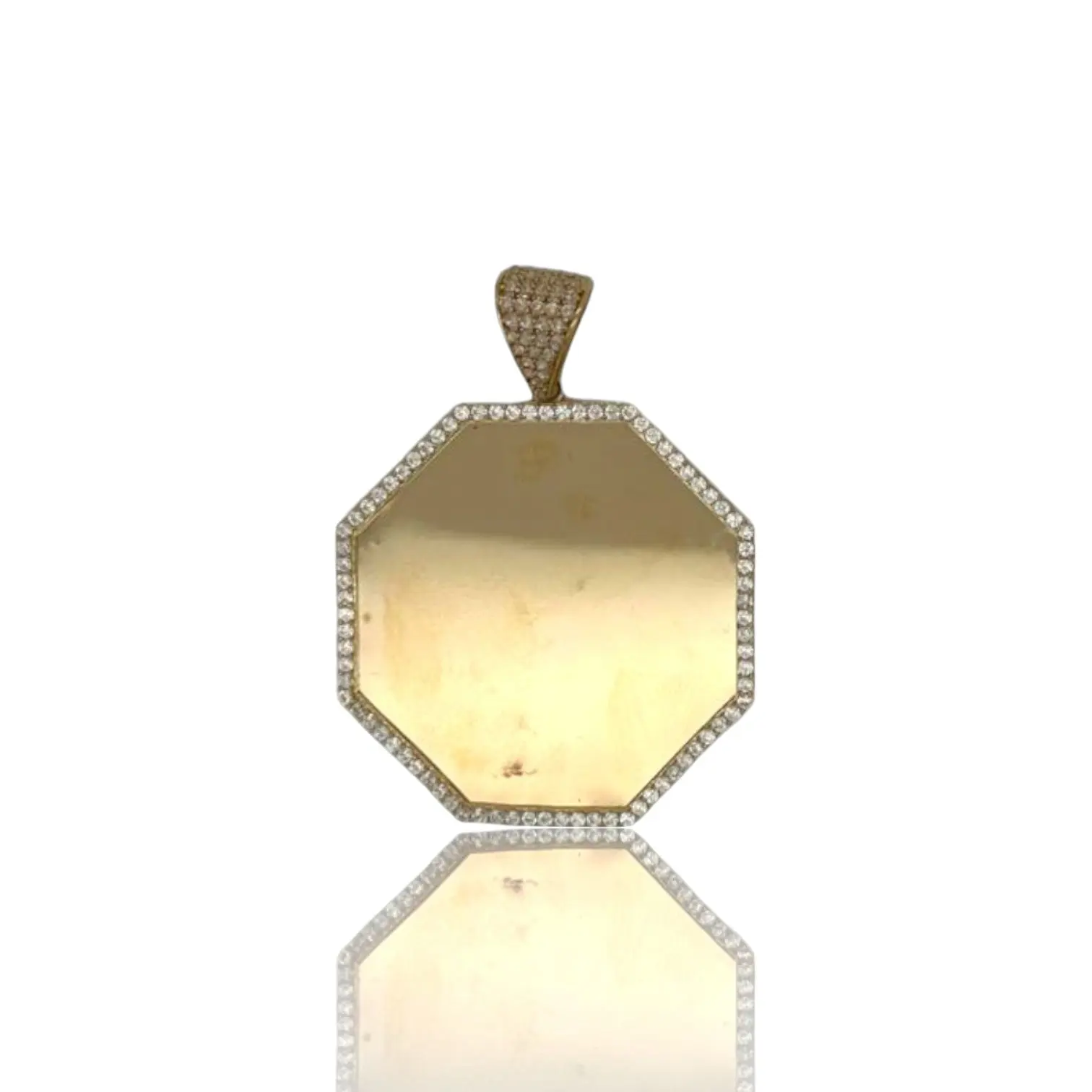 Picture Frame Pendant - 14K Yellow Gold