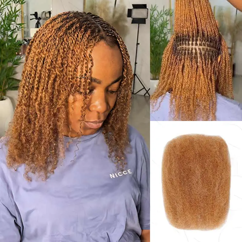 QVR Natural Black HQ Afro kinky Bulk Hair Extensions For Braiding Dreadlock Human Hair 1 Curly dealsforyoudays TikTokShopBlackFriday