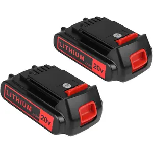 2packs Replace  for Black and Decker 20v Max 2500mAh, LBXR20 Replacement  LB20 LBX20 LBX4020 Extended Run Time Cordless Power Tools Series