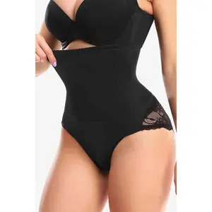 Full Size Spliced Lace Pull-On Shaping Shorts