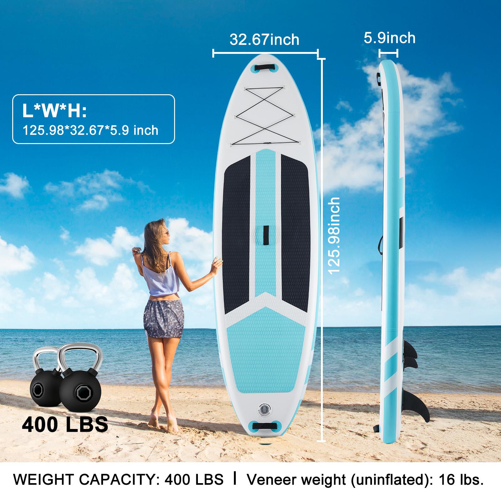 Inflatable Stand Up Paddle Board with SUP Accessories, Anti-Slip EVA Deck, 10’6’’ Inflatable Paddle Boards for Adults & Youth of All Skill Levels Inflatable Stand Up Paddle Boards 10 ft 5 in with Premium SUP Paddle Board Accessories