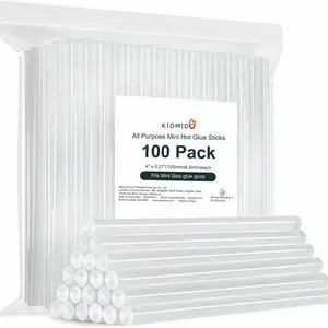 Mini Hot Glue Sticks 100 Count - 0.27''D, 4" L for Most Mini Glue Guns, Multipurpose, Quick Dry Adhesive, Fast Drying Adhesive, All Temperature Sticks for DIY, Craft, Bond, Repairing