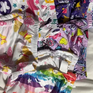 8-Piece Baby Boy & Girl Reusable Diaper Training Pants, Soft Comfortable Fabric, Cartoon Floral Pattern, Above the Knee Style