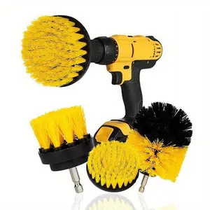 Car Cleaning Brush Set, Electric Drill Brush Attachment Set, Car Tire Cleaning Brush, Car Wheel Brush, Furniture Cleaning Brush, Toilet Brush, Car Wash Accessories, Durable, Power, Powerful Cleaning Tool