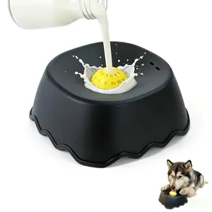 Slow Feeder Dog Bowl with Rolling Ball | No Spill Dog Lick Bowl for Liquid Treats Bone Broth Yogurt | Large Capacity Easy Clean Dog Feeder Bowl for Puppy All Breeds Post-Op Recovery