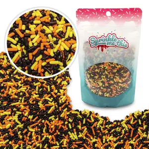 A Fall Medley - Fall Jimmies Edible Sprinkles Dessert Decorating Thanksgiving Fall Autumn Sprinkles