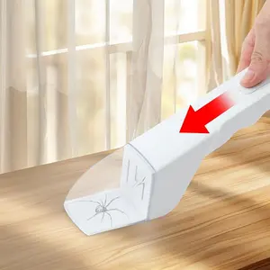Portable Handheld Insect Trap with Release Device, Battery-free ABS Material Safe Pest Control Tool for Bees, Spiders & Small Crawlers - No Batteries Required Extendable