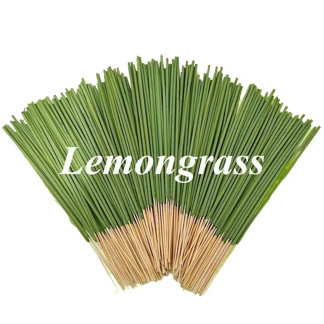 Chemical-Free Natural Bamboo Incense Sticks with Lemongrass Scent - 100 Pcs, 22cm Home Fragrance Aromatherapy Freshener for Outdoor Camping & Home Use, Bamboo Sticks