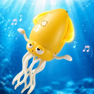 Dancing Octopus Toy for Toddlers, Musical Light Up Moving Octopus with Swing Arms, Crawling Baby Toy, Interactive Animal Toy Gift for Boys Girls