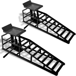 2-Pack Heavy Duty Portable Automotive Tools Car Truck Ramps, 12000LBS (5T) Load Capacity, Enhanced Stability for Oil Changes & Home Garage Auto Repair