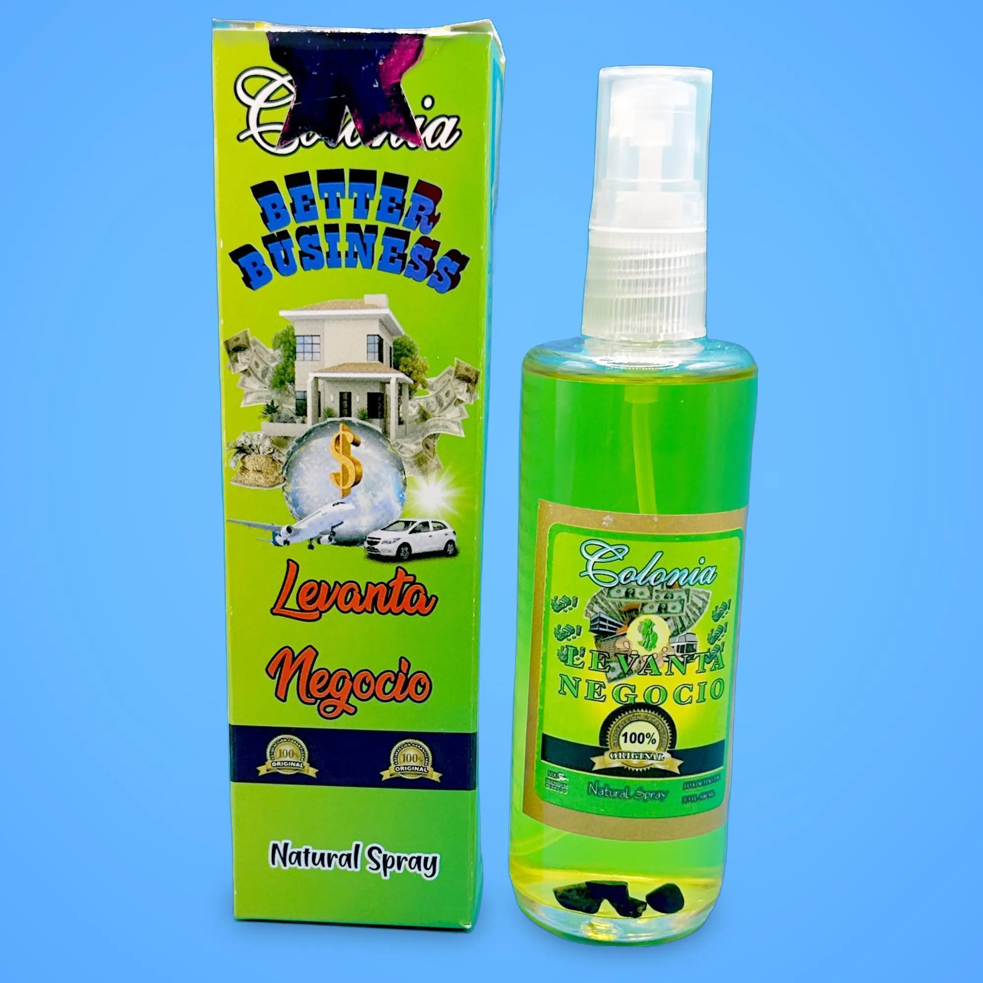 Unisex Spiritual Crystal-Infused Cologne Spray - Attracting Prosperity, Single Item, Business, Spray Onself