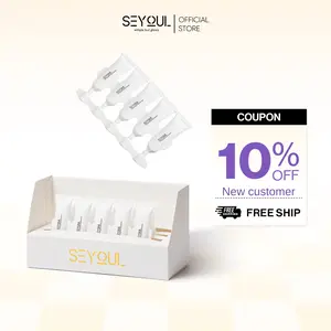 SEYOUL SOS Brightening Ampoule 2ml x15 - Radiance Support & Tone Enhancing Glow Korean Skin Booster for Dull Skin with Niacinamide 10% & Fermented Collagen