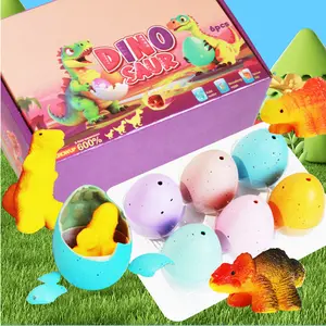 6 Pack Dinosaur Hatching Surprise Eggs Dinosaur Toys Easter Eggs for Kids Boys Girls Easter Basket Stuffers Gifts Birthday Party Favors Fillers